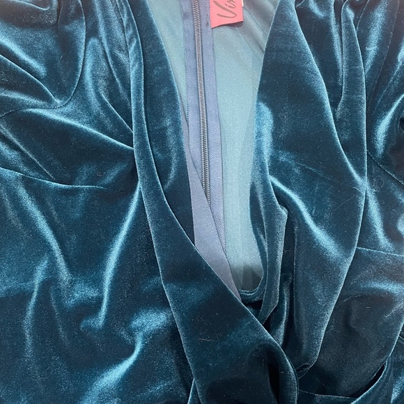 Vixen by Micheline Pitt Teal Dress - Picture 7 of 8